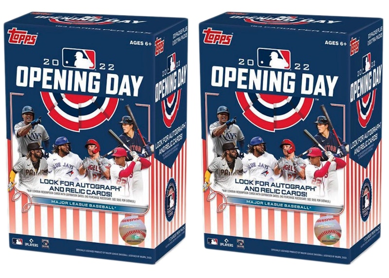 2022 Topps Opening Day Baseball Blaster Box 2x Lot - 2022 - US