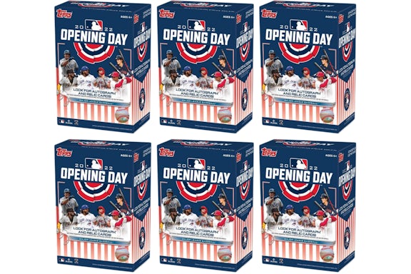 2022 Topps Opening Day Baseball Blaster Box 6x Lot