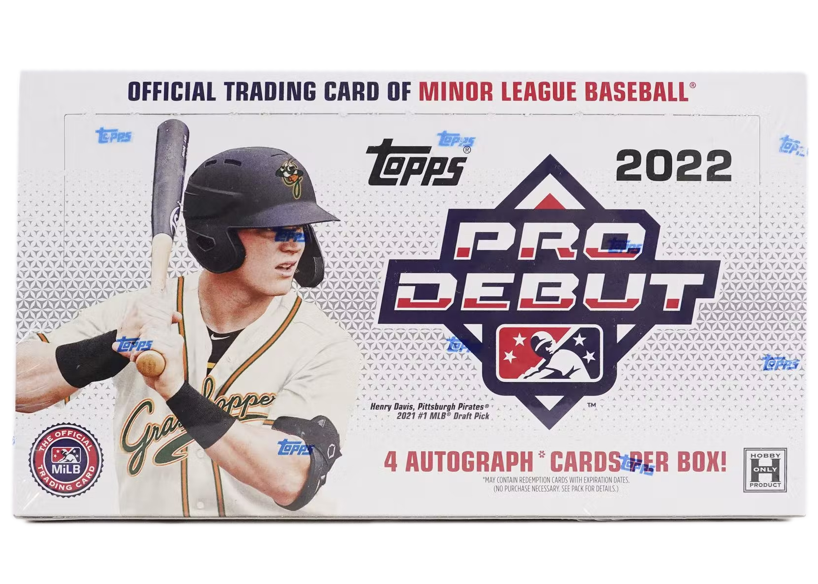 2022 Topps Pro Debut Baseball Hobby Box (4 Autographs) - 2022 - GB