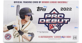 2022 Topps Pro Debut Baseball Hobby Box (4 Autographs)