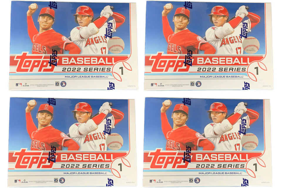 2022 Topps Series 1 Baseball Target Mega Box (Rectangular Box) 4x Lot