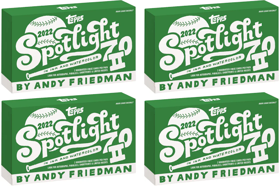 2022 Topps Spotlight 70 Series 2 by Andy Friedman Baseball Box 4x Lot