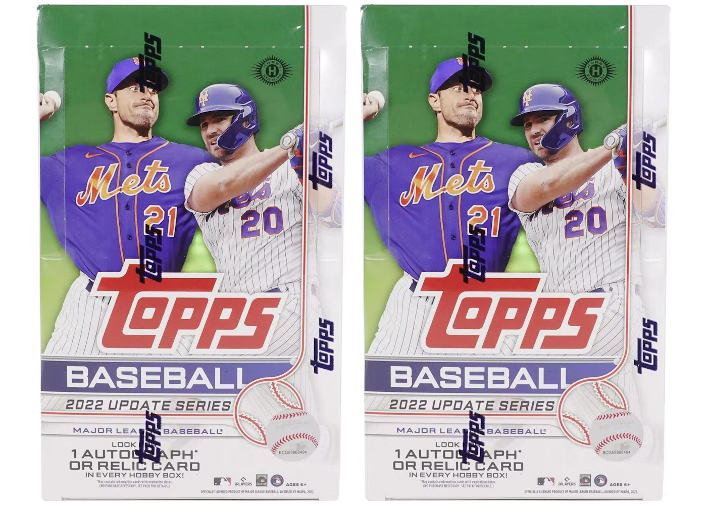 2022 Topps Update Series Baseball Hobby Box 2x Lot - 2022 - US