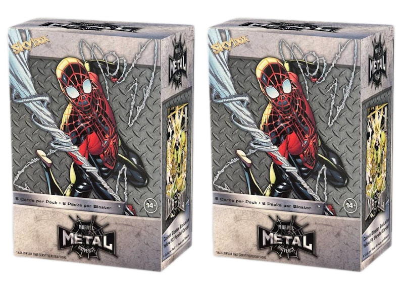 2022 Skybox Marvel Universe Metal outlet Spiderman Blaster Box Lot Of 3