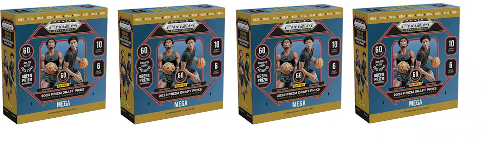 20232024 Panini Prizm Draft Picks Basketball Green Prizim Mega Box 4x