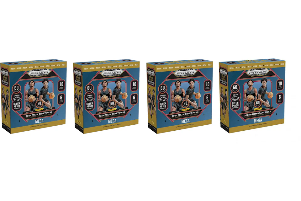 20232024 Panini Prizm Draft Picks Basketball Green Prizim Mega Box 4x