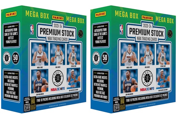 2023-24 Panini Premium Stock Basketball Mega Box (Ice Prizms) 2x Lot