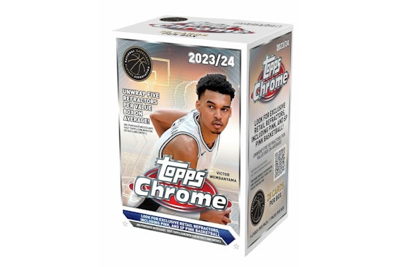 Boîte à blaster de basket-ball Topps Chrome 2023-24
