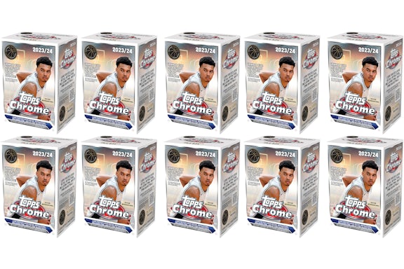 2023-24 Topps Chrome Basketball Value Box (lote de 10x)