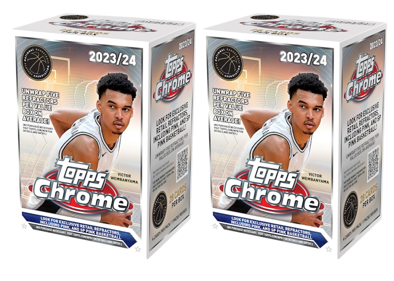 2023-24 Topps Chrome Basketball Value Box (2x Lot) - 2023-24 - JP