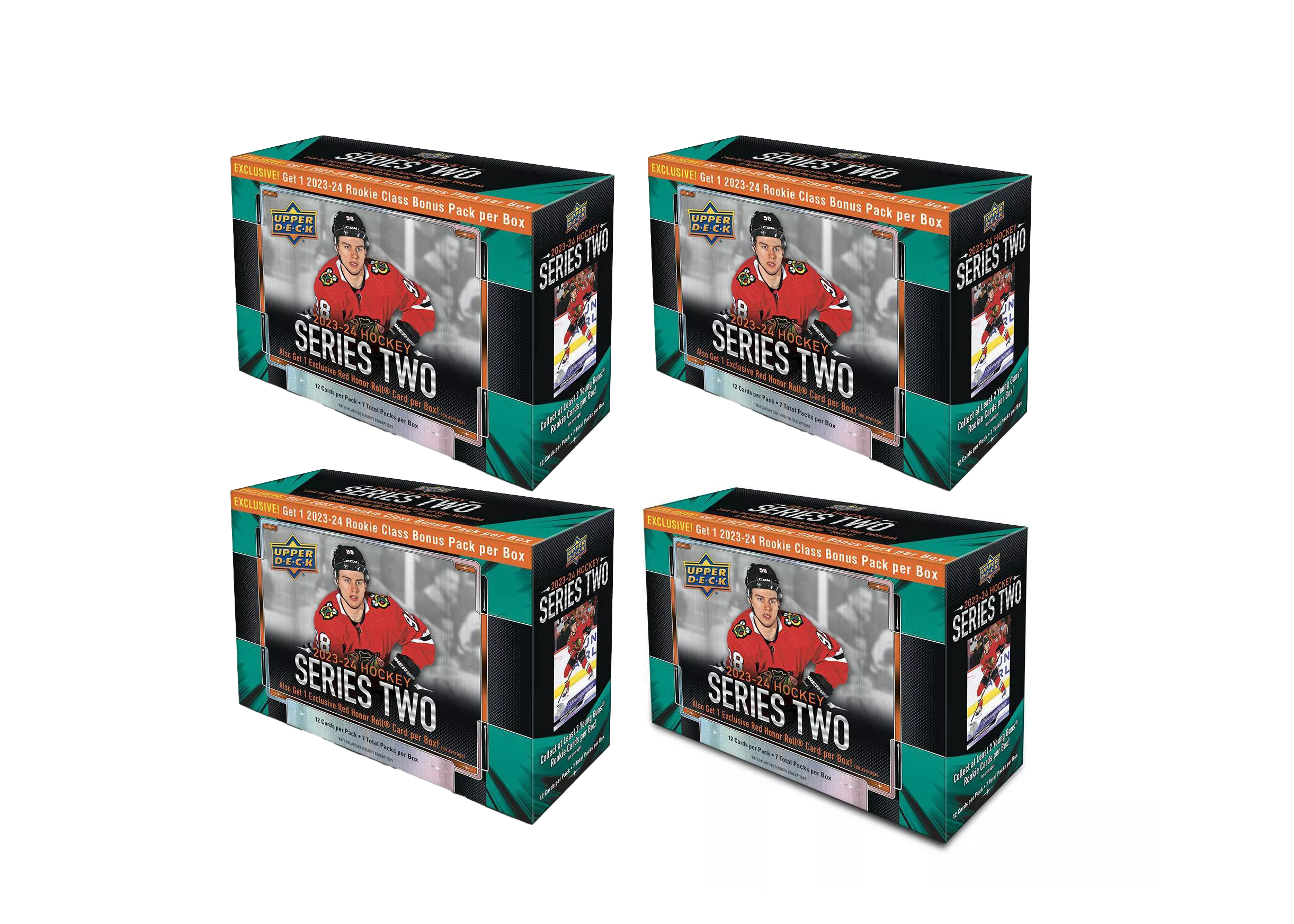 2023-24 Upper Deck Series 2 Hockey Mega Box 4x Lot - 2023-24 - US