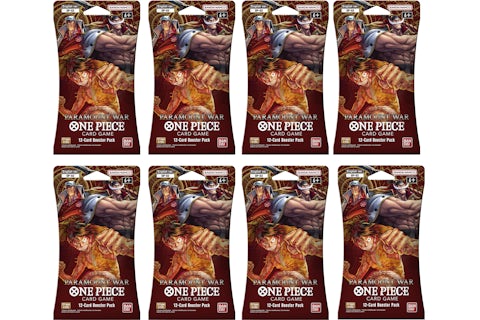 2023 Bandai One Piece Card Game Paramount War Booster Pack (OP-02) (English) 8x Lot - 2023 - US 2023 Bandai One Piece Card Game Paramount War Booster Pack (OP-02) (English) 8x Lot - 2023 - US