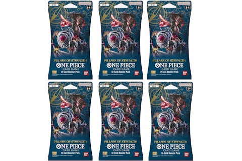 2023 Bandai One Piece Card Game Pillars of Strength Booster Pack (OP-03) ( English) 6x Lot - 2023 - US 2023 Bandai One Piece Card Game Pillars of Strength Booster Pack (OP-03) ( English) 6x Lot - 2023 - US