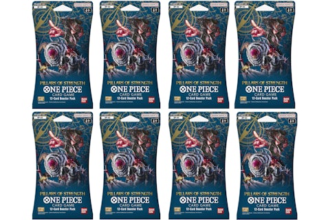 2023 Bandai One Piece Card Game Pillars of Strength Booster Pack (OP-03) (English) 8x Lot - 2023 - US 2023 Bandai One Piece Card Game Pillars of Strength Booster Pack (OP-03) (English) 8x Lot - 2023 - US