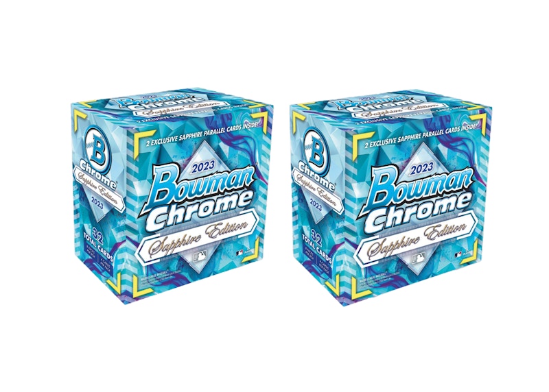 2023 Bowman Chrome Sapphire Baseball Hobby Box 2x Lot 2023 GB