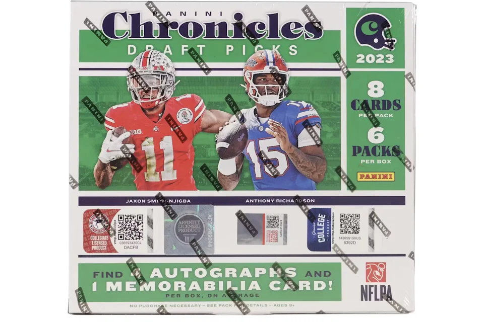 2025 Panini Chronicles Draft Picks Collegiate Football Hobby Box 2025