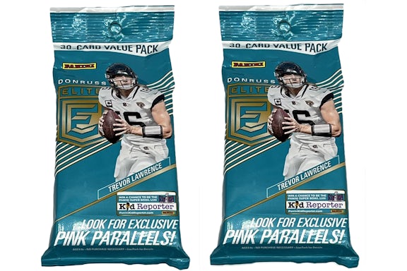 2023 Panini Donruss Elite Football Pink Parallels Hanger Pack 2x Lot