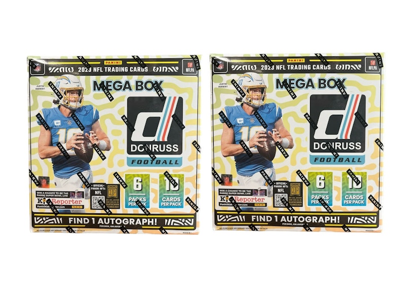 2023 Panini Donruss Football Mega Box (Red Wave) 2x Lot 2023 US