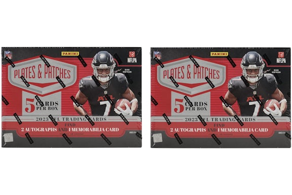 2023 Panini Plates and Patches Football Hobby Box 2x Lot