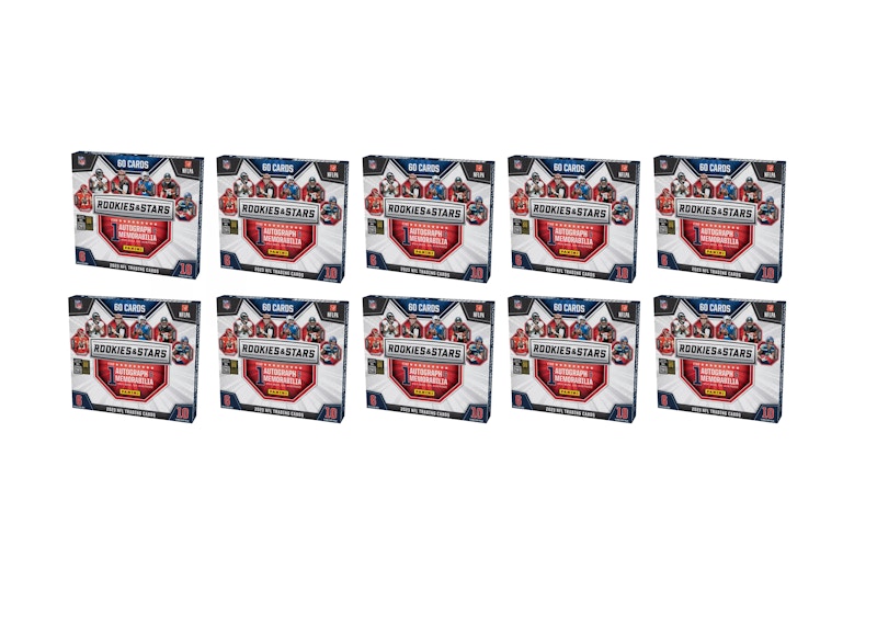 2023 Panini Rookies and Stars Football Mega Box 10x Lot
