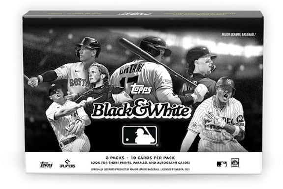 Caja de Béisbol Topps Negro y Blanco 2023