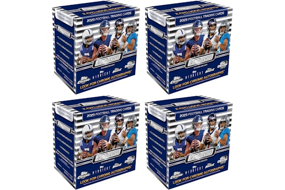 2023 Topps Chrome Composite Football Mega Box (4x Lot)