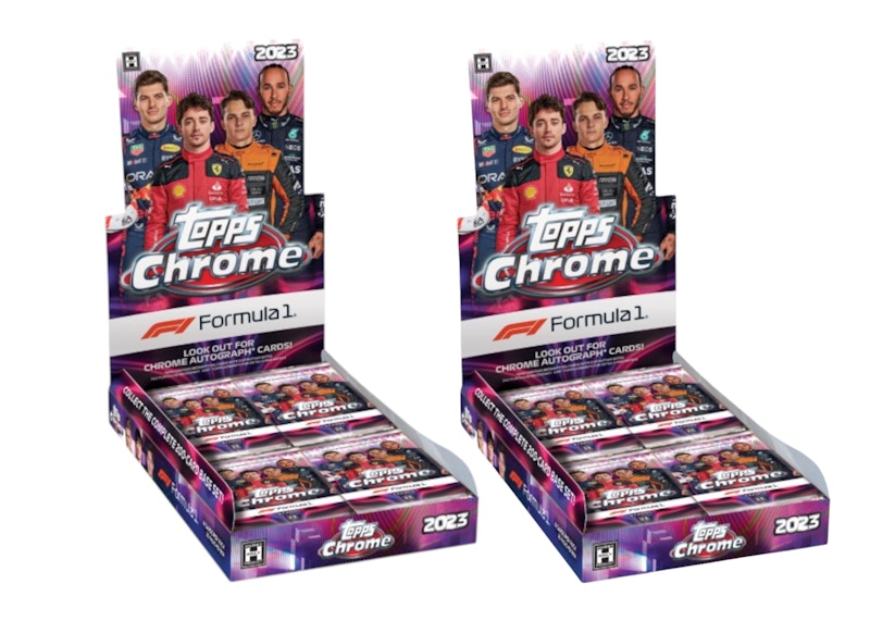 2023 Topps Chrome Formula 1 Hobby Box 2x Lot