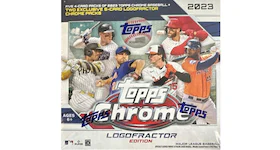 Megacaja con cromos de baseball 2023 Topps Chrome Logofractor Edition