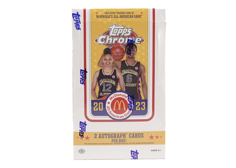 2023 Topps Chrome McDonalds All American Basketball Hobby Box 2023 US