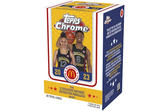 Caja de valor de baloncesto All-American de McDonald's Topps Chrome 2023