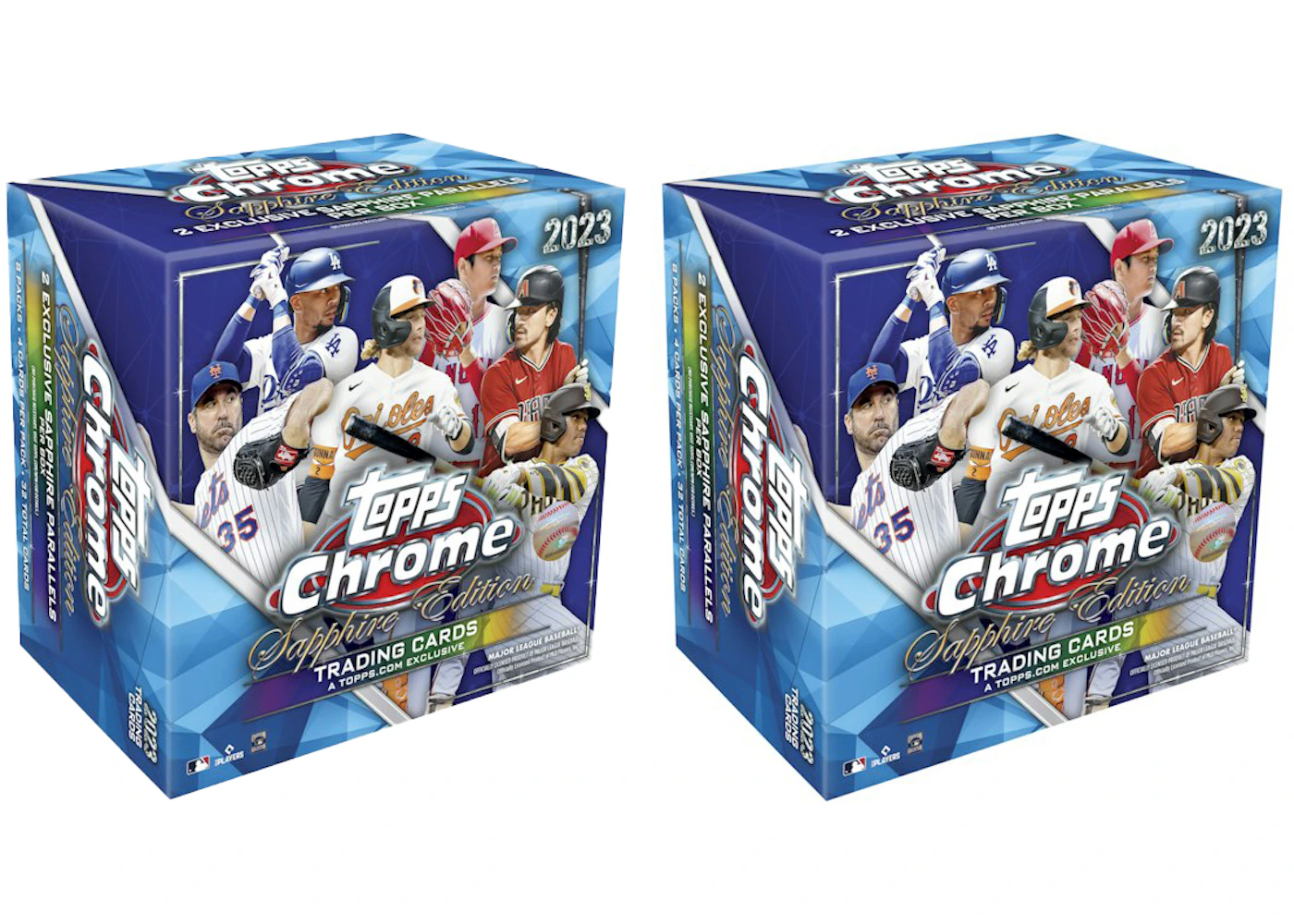 2023 Topps Chrome Sapphire Edition Baseball Hobby Box 2x Lot - 2023 - US