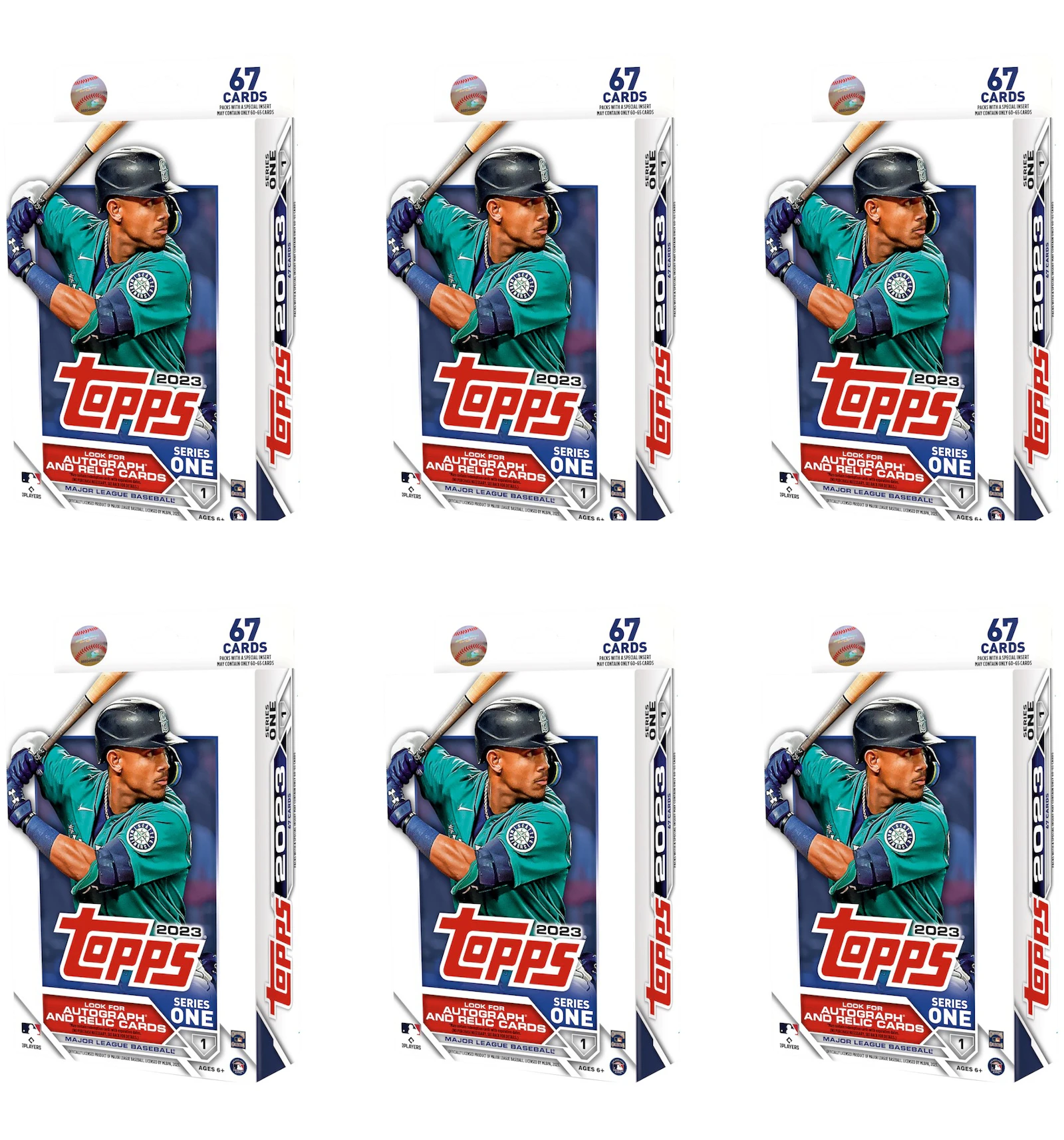 2023 Topps Series 1 Baseball Hanger Box 6x Lot 2023 JP 2023-topps-series-1-baseball-hanger-box-6x-lot-2023-jp