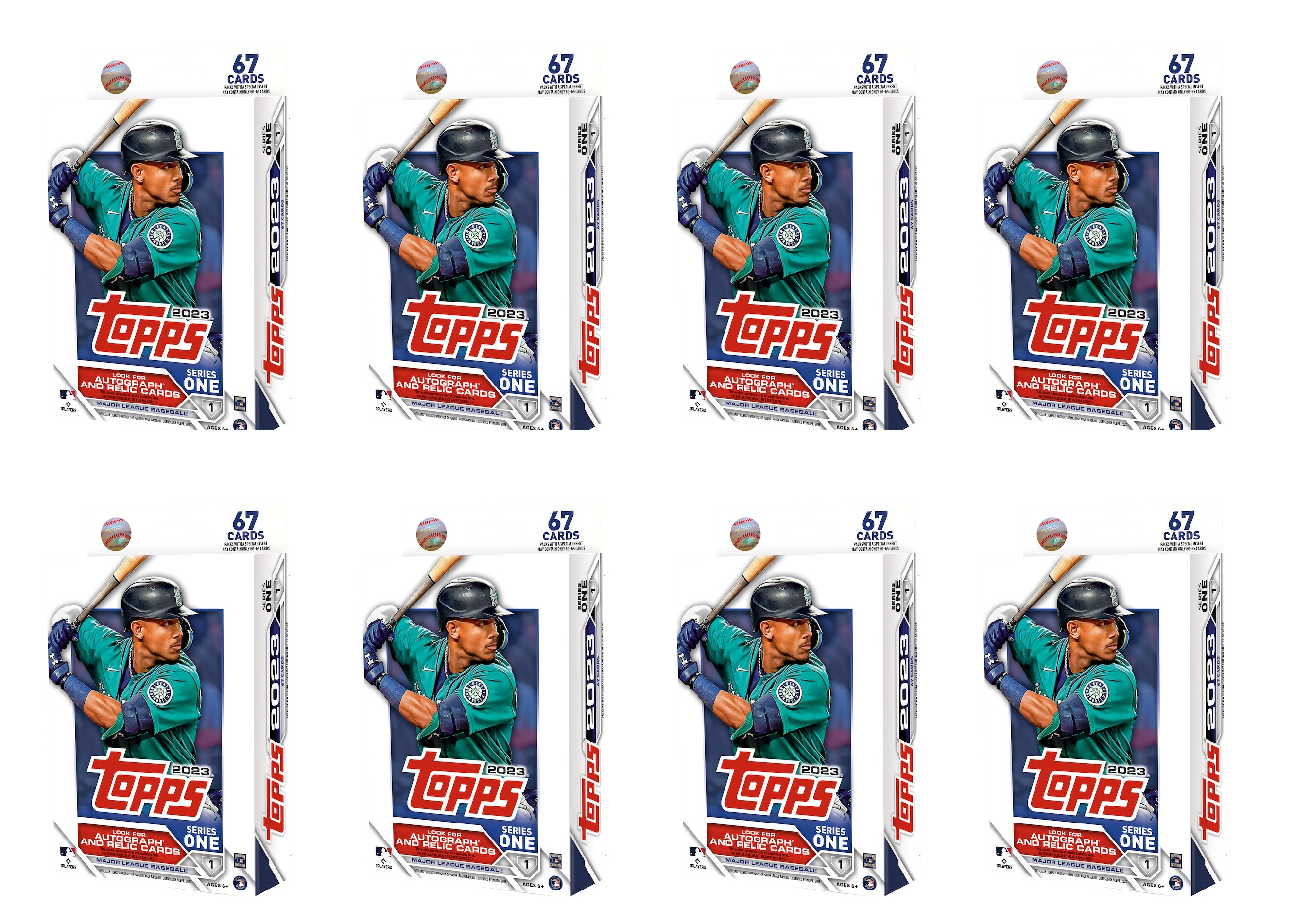 2023 Topps Series 1 Baseball Hanger Box 8x Lot