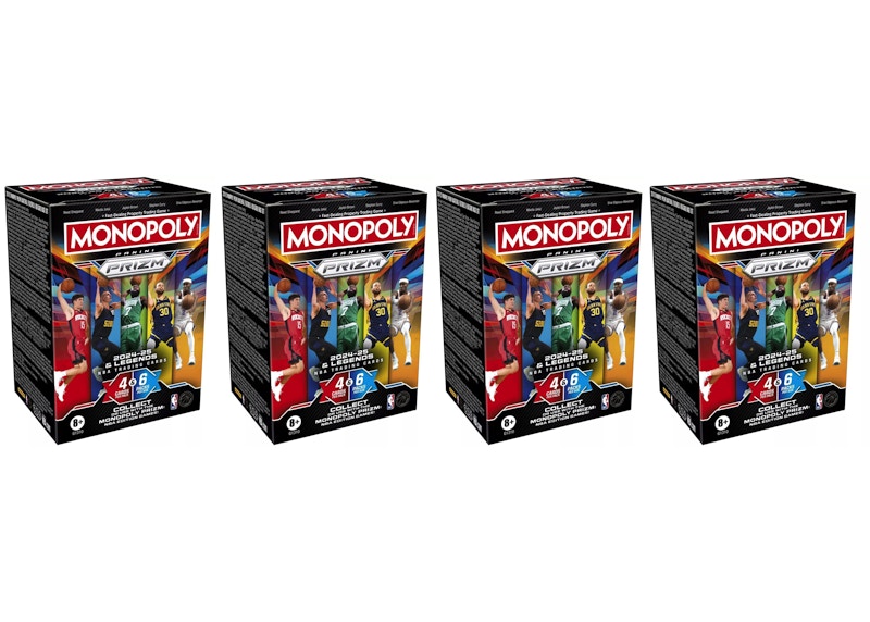 monopoly panini prizm: 2024-25 nba basketball trading cards booster box Amazon.com: Monopoly Panini Prizm: 2024-25 and Legends NBA Trading Cards  Booster Box | Collect or Use with Monopoly Panini Prizm: NBA Edition Games main image 1