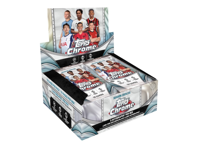2024-25 Topps Chrome UEFA Club Competitions Jumbo Box - 2024 2024-25 Topps Chrome UEFA Club Competitions Jumbo Box - 2024