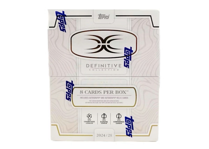 2024/25 Topps Definitive UEFA Club Competitions Soccer Hobby Box