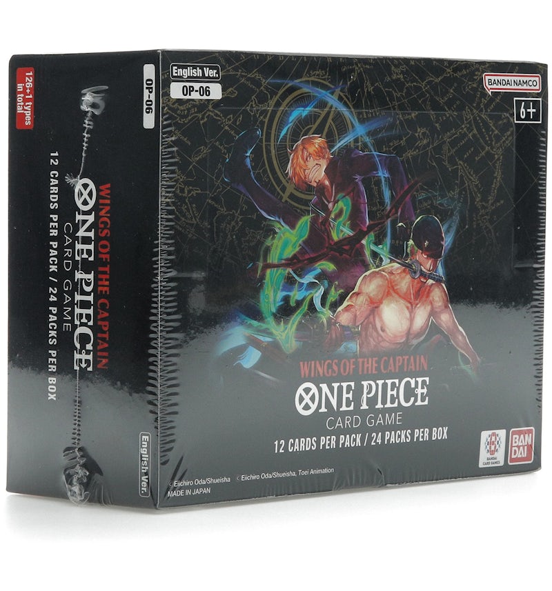 2024 Bandai One Piece Card Game Wings of the Captain Booster Box (OP-06) ( English) 2x Lot - 2024 - US 2024 Bandai One Piece Card Game Wings of the Captain Booster Box (OP-06) ( English) 2x Lot - 2024 - US