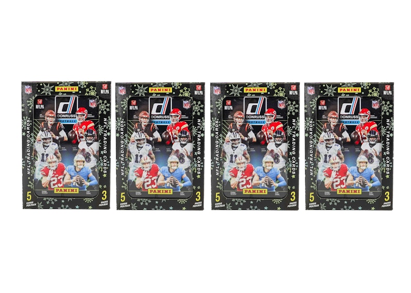 2024 Panini Donruss Football Winter Holiday Tin Box 4x Lot 2024 GB