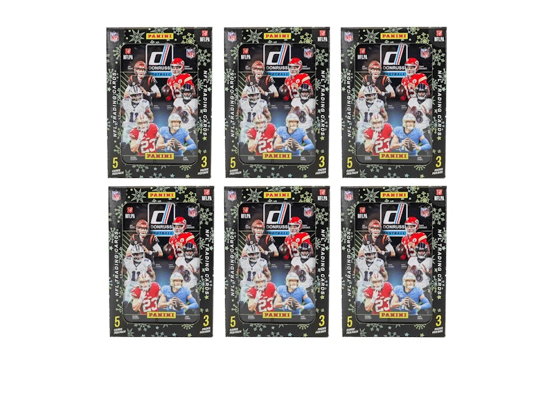 2024 Panini Donruss Football Winter Holiday Tin Box 6x Lot 2024 GB