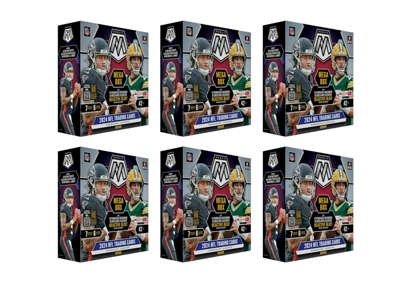 2024 Panini Mosaik Fußball Mega Box 6x Los (Reaktiv Blau Parallel)