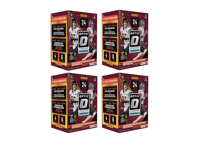 2024 Panini Optic Donruss NFL Football Blaster Box 4x Lot 2024 Panini Optic Donruss NFL Football Blaster Box 4x Lot