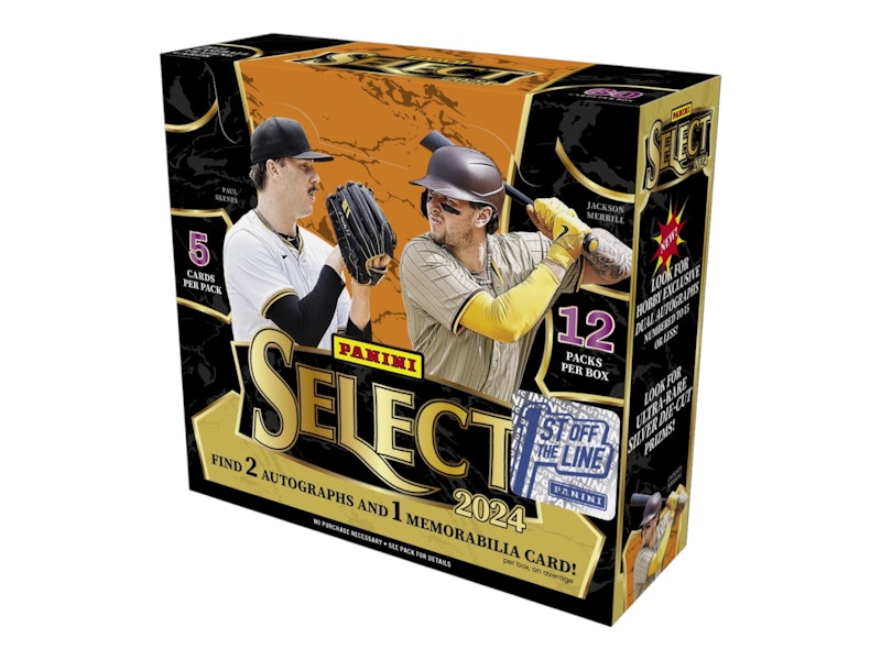 2024 Panini Select Baseball 1st Off The Line Box