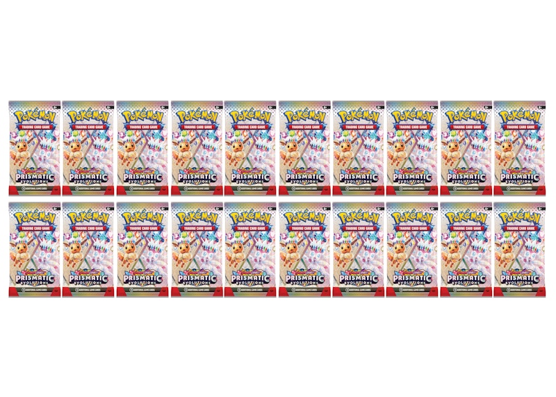 2024 Pokmon Scarlet & Violet Prismatic Evolution Booster Pack 20x Lot -  2024 - US