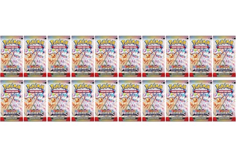 2024 Pokmon Scarlet & Violet Prismatic Evolution Booster Pack 20x Lot - 2024 - US 2024 Pokmon Scarlet & Violet Prismatic Evolution Booster Pack 20x Lot - 2024 - US