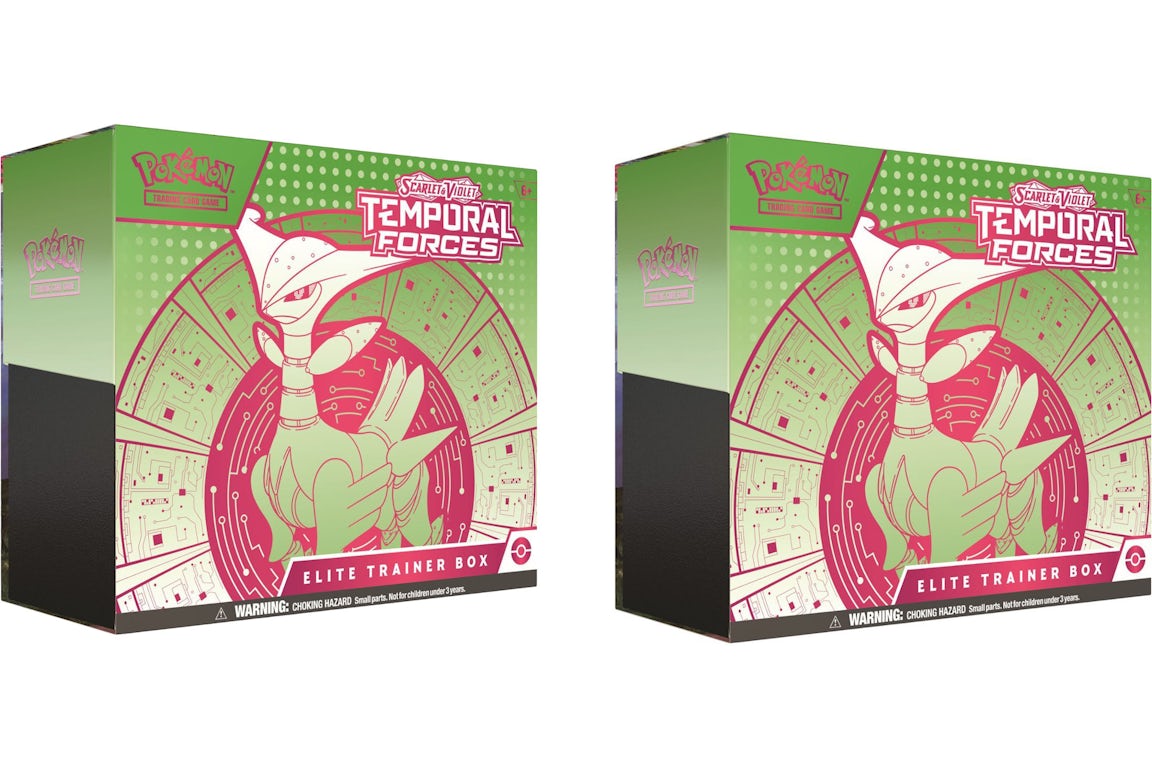 Pokémon Scarlet & Violet Temporal Forces Elite Trainer Box Iron Leaves Pokémon Scarlet & Violet Temporal Forces Elite Trainer Box Iron Leaves