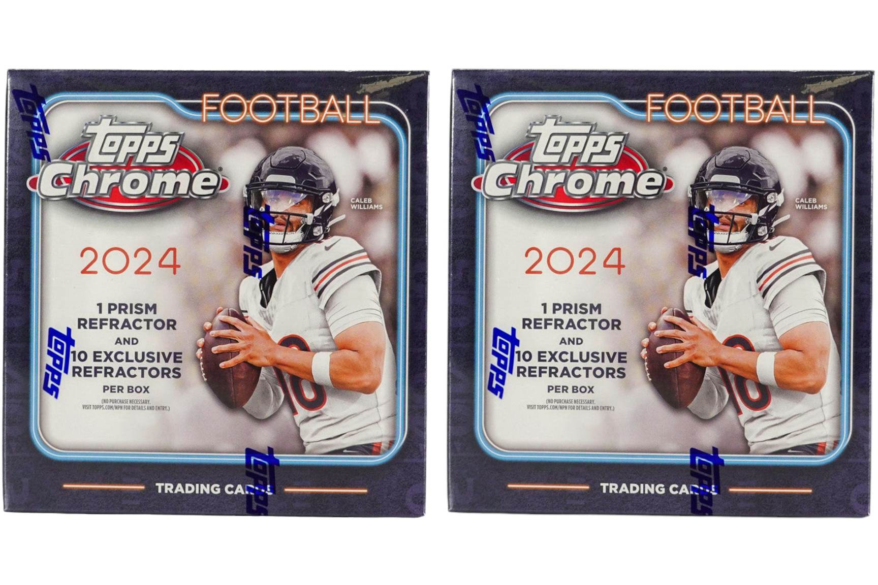2024 Topps Chrome Football Mega Box 2x Lot - 2024 - US