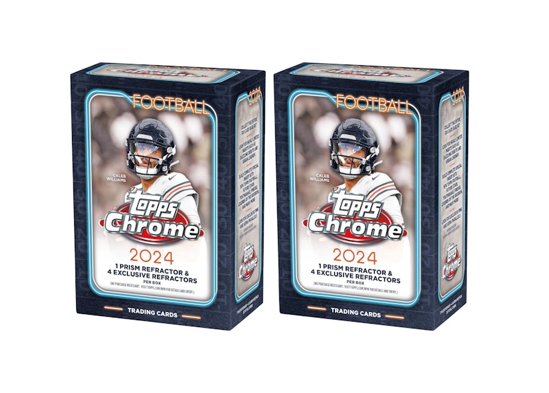 2024 Topps Fußball-Geschenkbox aus Chrom, 2 Stück