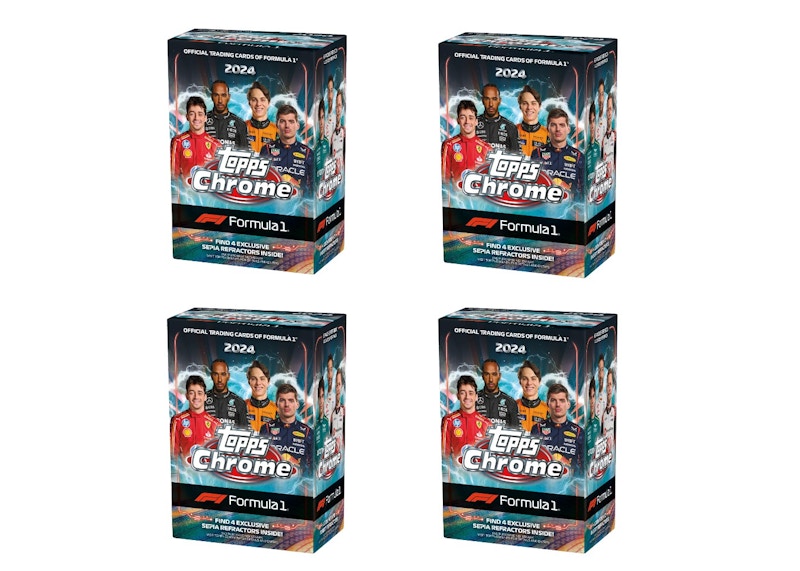 2024 Topps Chrome Formula 1 Racing Value Box 4x Lot