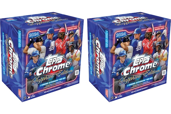 2024 Topps Chrome Sapphire Baseball Hobby Box (2x Lot)
