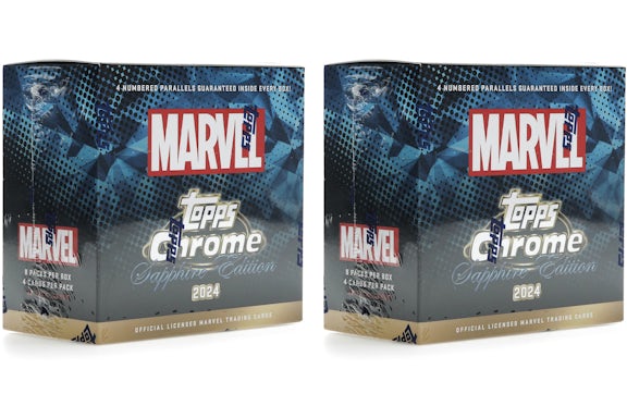 2024 Topps Chrome Sapphire Marvel Hobby Box (2x lotto)